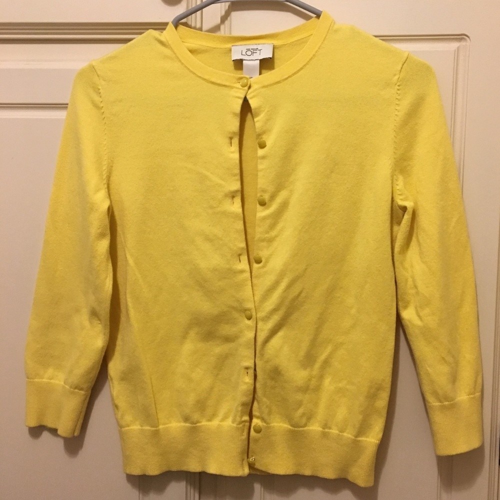 Ann Taylor LOFT Button-up Sweater